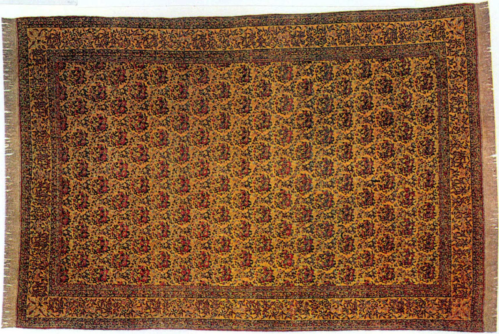 1900年波斯地毯，图案设计已受到欧洲大陆的影响